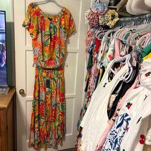 Rachel Zoe (two different style) tops & skirt set